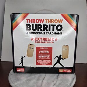 Throw Throw Burrito Extreme Outdoor Edition Card Game Party Exploding Kittens